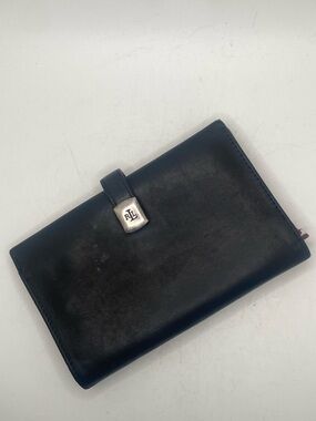 Ralph Lauren vintage Leather Bifold Wallet - Burgundy Interior. Damaged